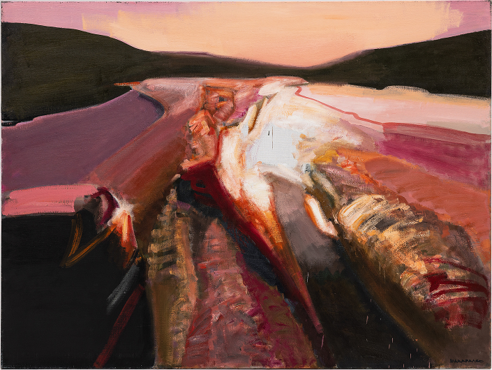 Vlada Ralko, Wave, from the  Surface series, oil on canvas, 2011. Collection of Adam Harber Foundation.